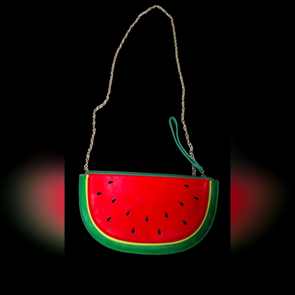 3am Forever Watermelon Small GOLD Chain Crossbody Bag